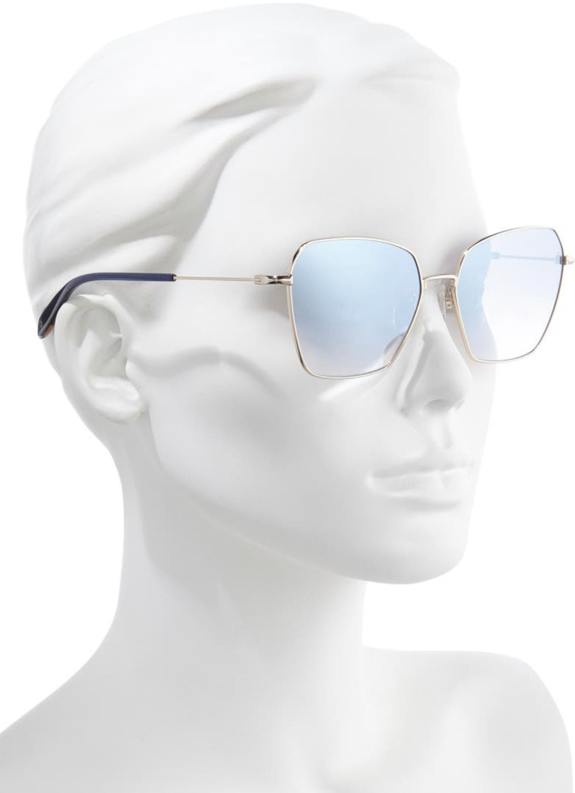 Rag & Bone square oversized sunglasses pearl selling white